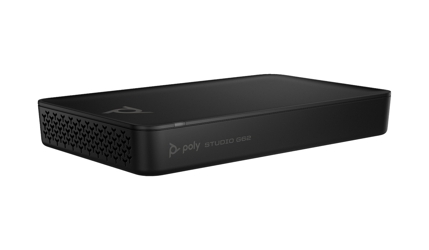 Vorschau: Poly Studio G62 Videokonferenzsystem mit Halterungsplatten-Kit und PoE+ Adapter (ohne Netzkabel und