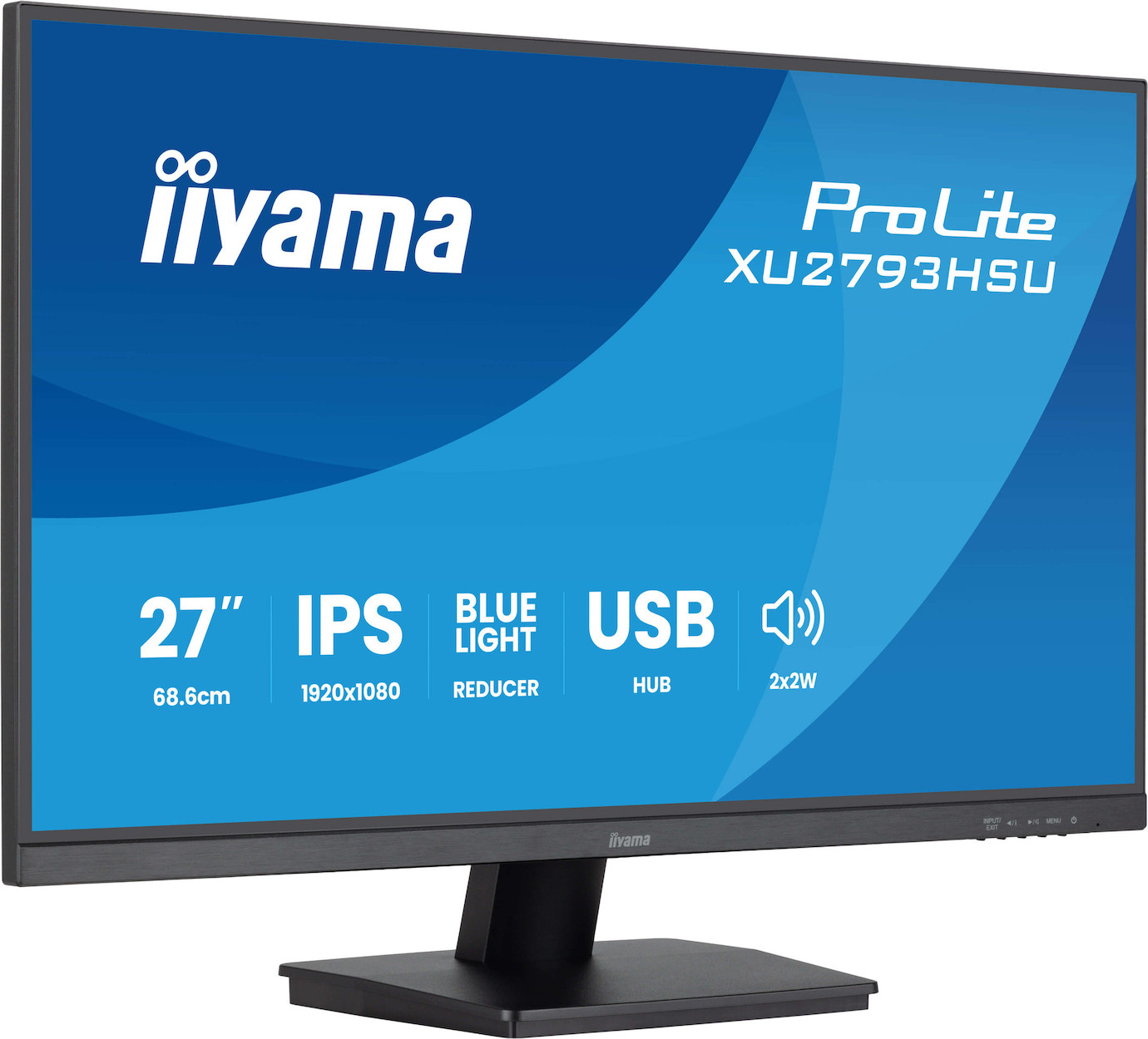 Vorschau: iiyama ProLite XU2793HSU-B7 27"Monitor mit IPS-Panel-Technologie, USB-Hub & 100Hz Bildwiederholfrequ