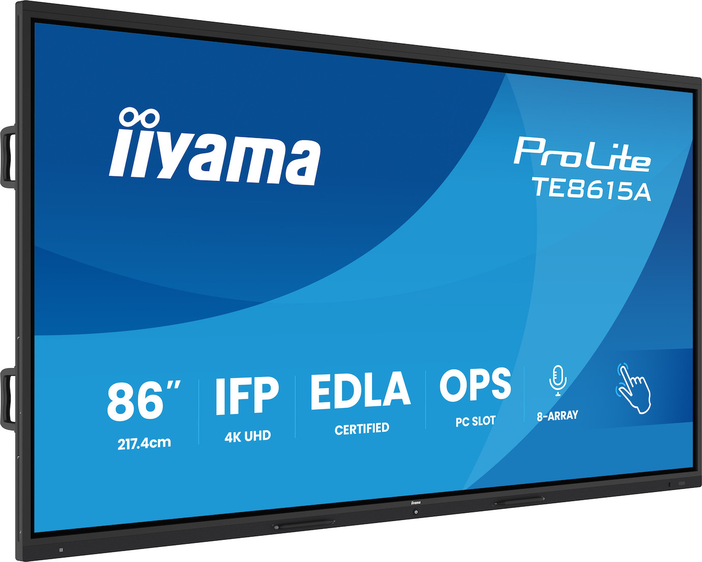 Vorschau: iiyama ProLite TE8615A-B1AG 86" 4K UHD Google EDLA-zertifiziertes interaktives Display