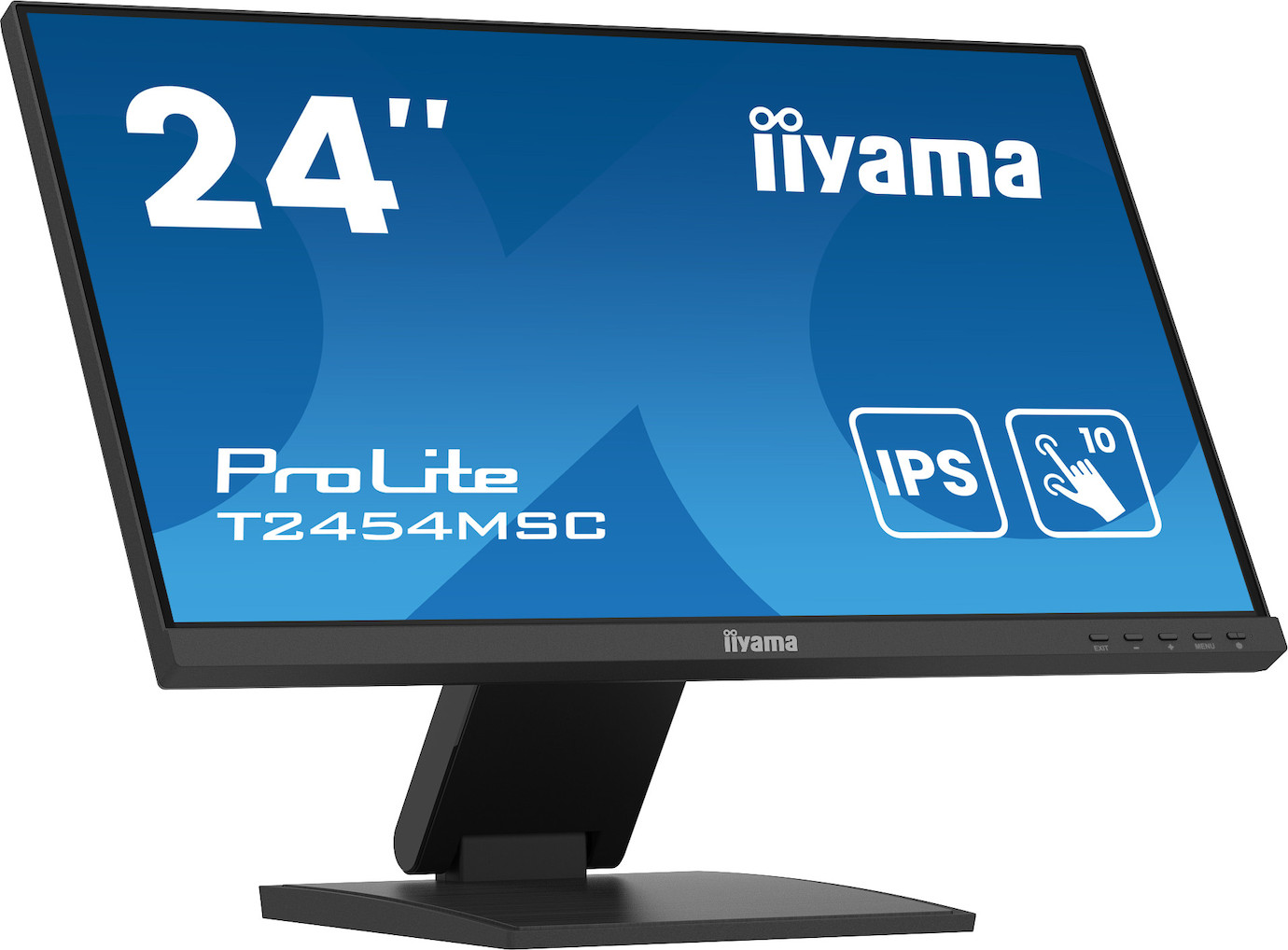Vorschau: iiyama ProLite T2454MSC-B2AG 24" PCAP 10-Punkte Touchscreen-Monitor mit IPS-Panel-Technologie und An