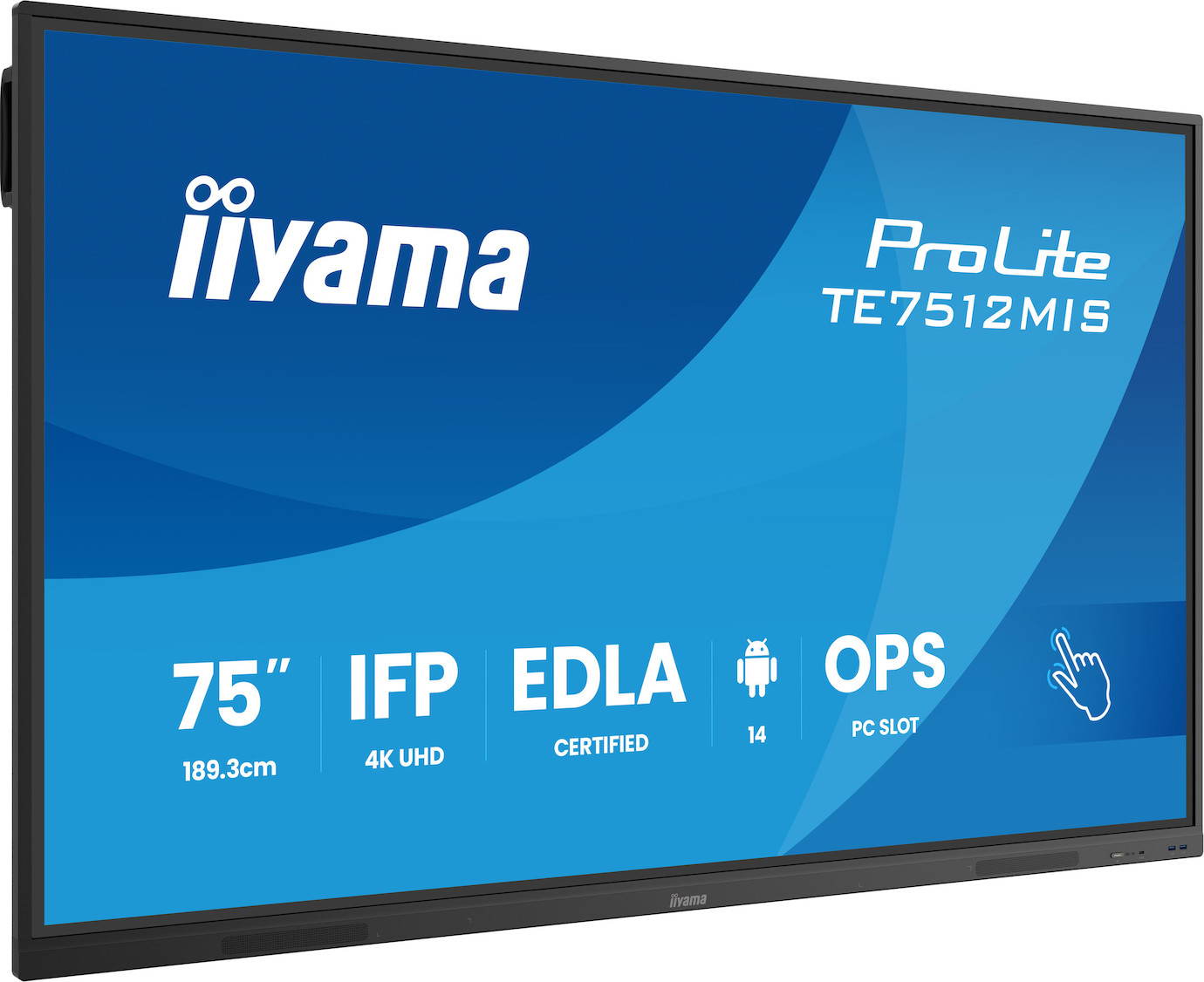 Vorschau: iiyama ProLite TE7512MIS-B4AG Interaktiver 75" 4K UHD Touchscreen für eine interaktive Zusammenarbei