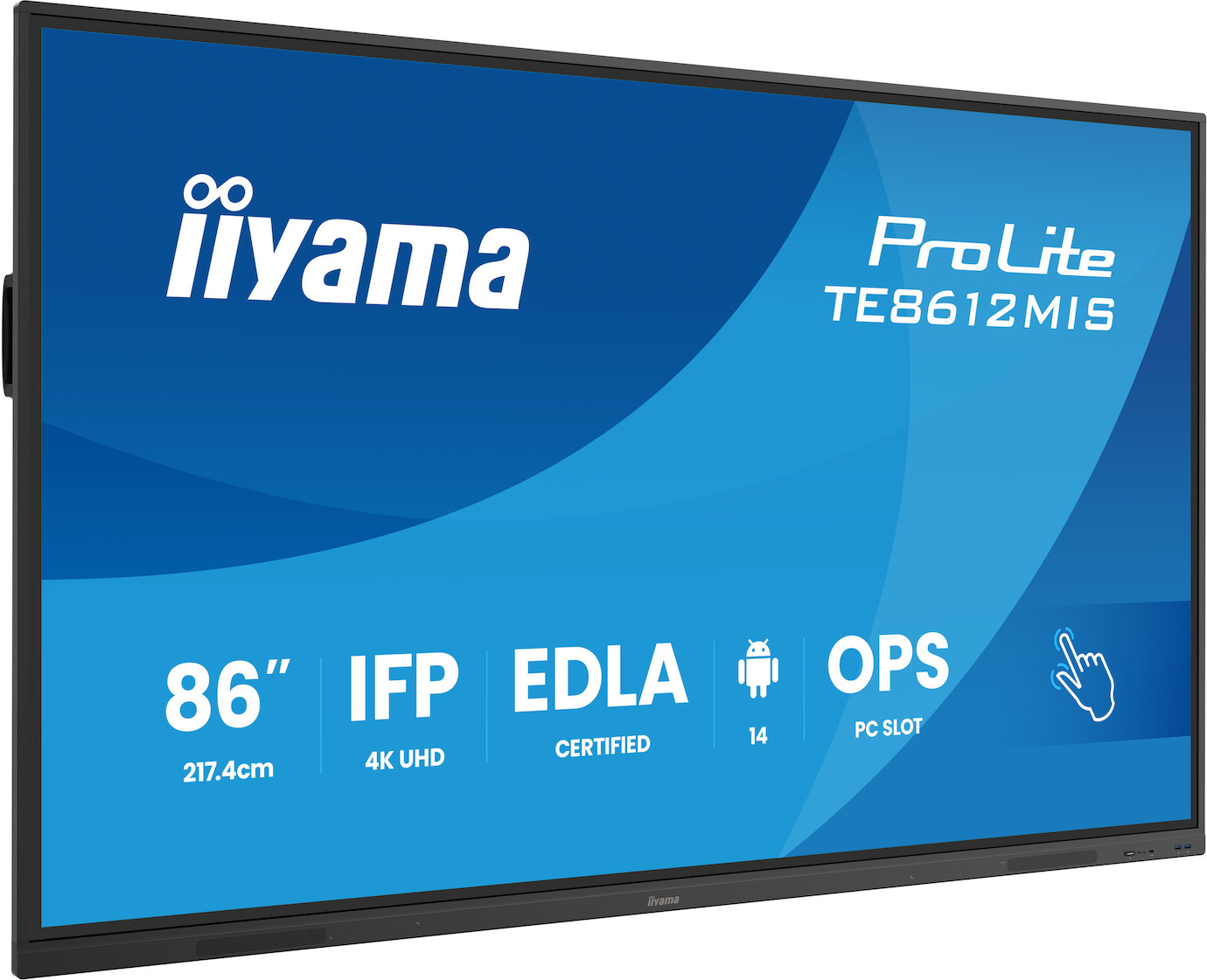 Vorschau: iiyama ProLite TE8612MIS-B4AG Interaktiver 86" 4K UHD Touchscreen für eine interaktive Zusammenarbei