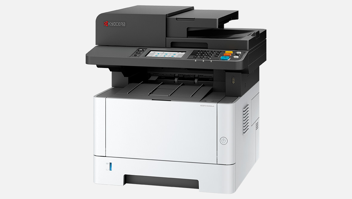 Vorschau: Kyocera ECOSYS MA3500wfx s/w 4-1 Multifunktionssystem mit kabelloser Netzwerkverbindung für das Büro