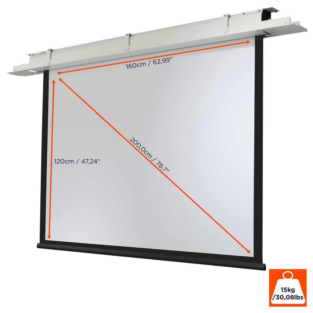 Vorschau: celexon Deckeneinbau Leinwand Motor Expert - 160 x 120 cm - 4:3 - Gain 1,2