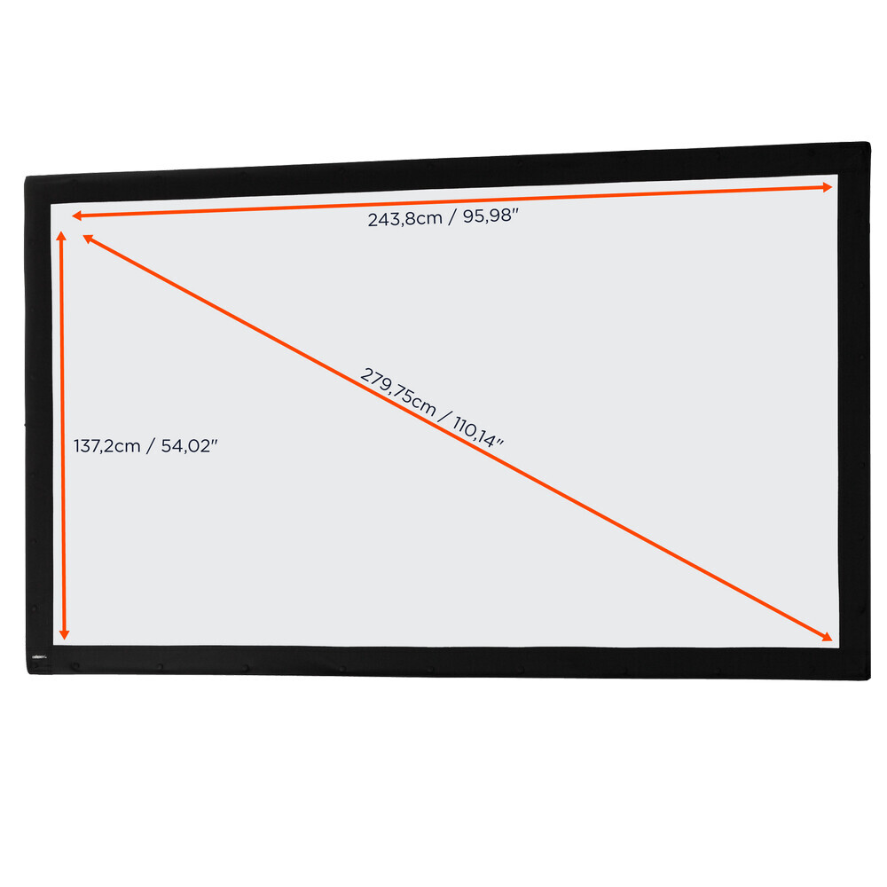 Vorschau: celexon Tuch für Faltrahmen Mobil Expert Frontprojektion - 244 x 137 cm