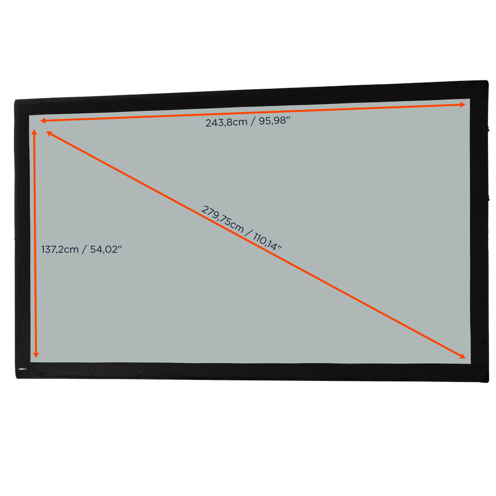 Vorschau: celexon Tuch für Faltrahmen Mobil Expert Rückprojektion - 244 x 137 cm