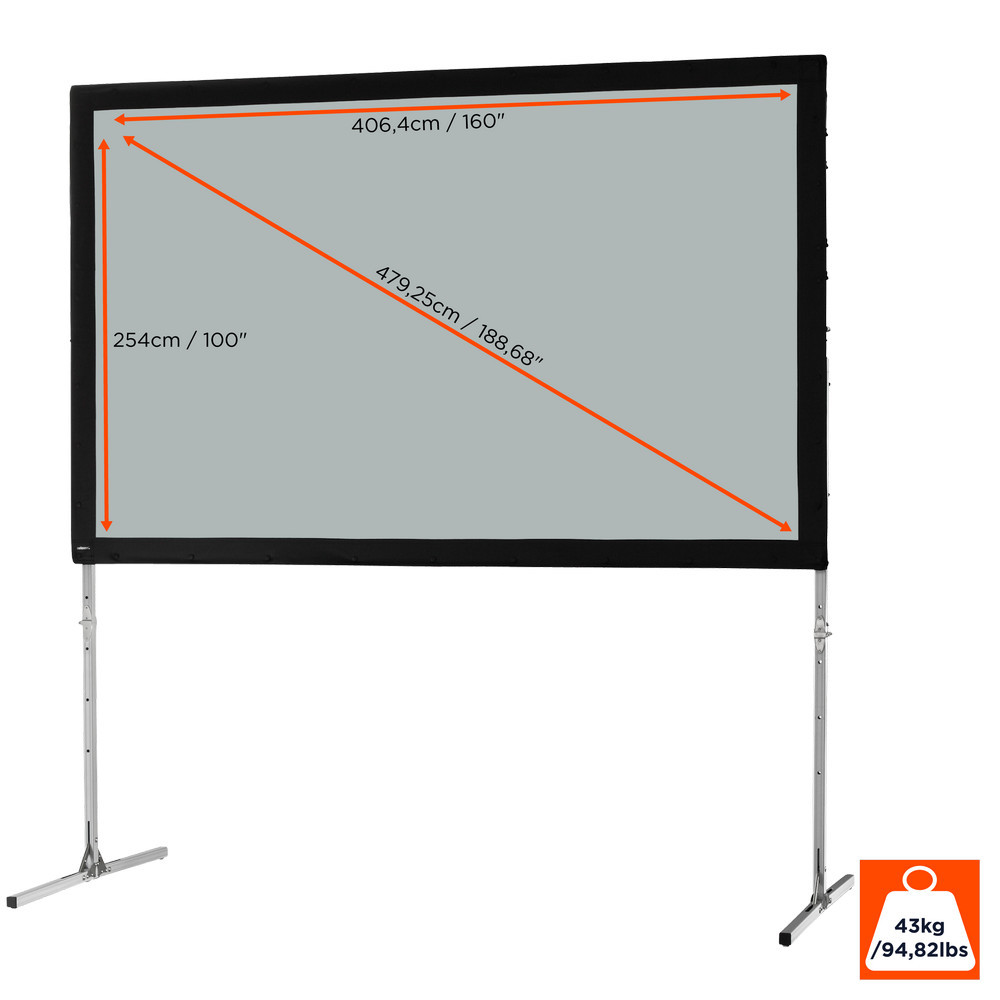 Vorschau: celexon Faltrahmen Leinwand Mobil Expert 406 x 254 cm, Rückprojektion