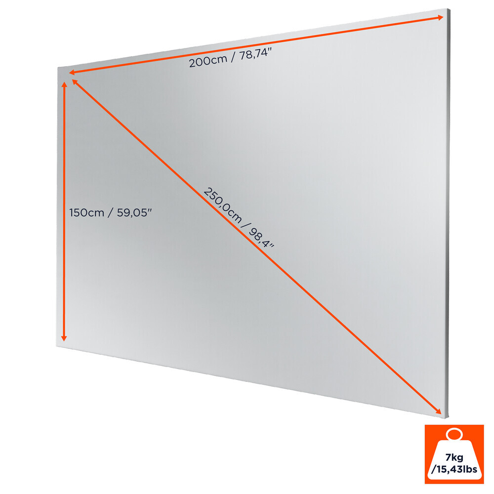 Vorschau: celexon Rahmenleinwand Expert PureWhite 200 x 150 cm