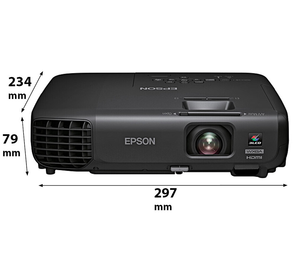 Vorschau: Epson EB-W03 Business Beamer mit 2700 ANSI-Lumen und WXGA Auflösung