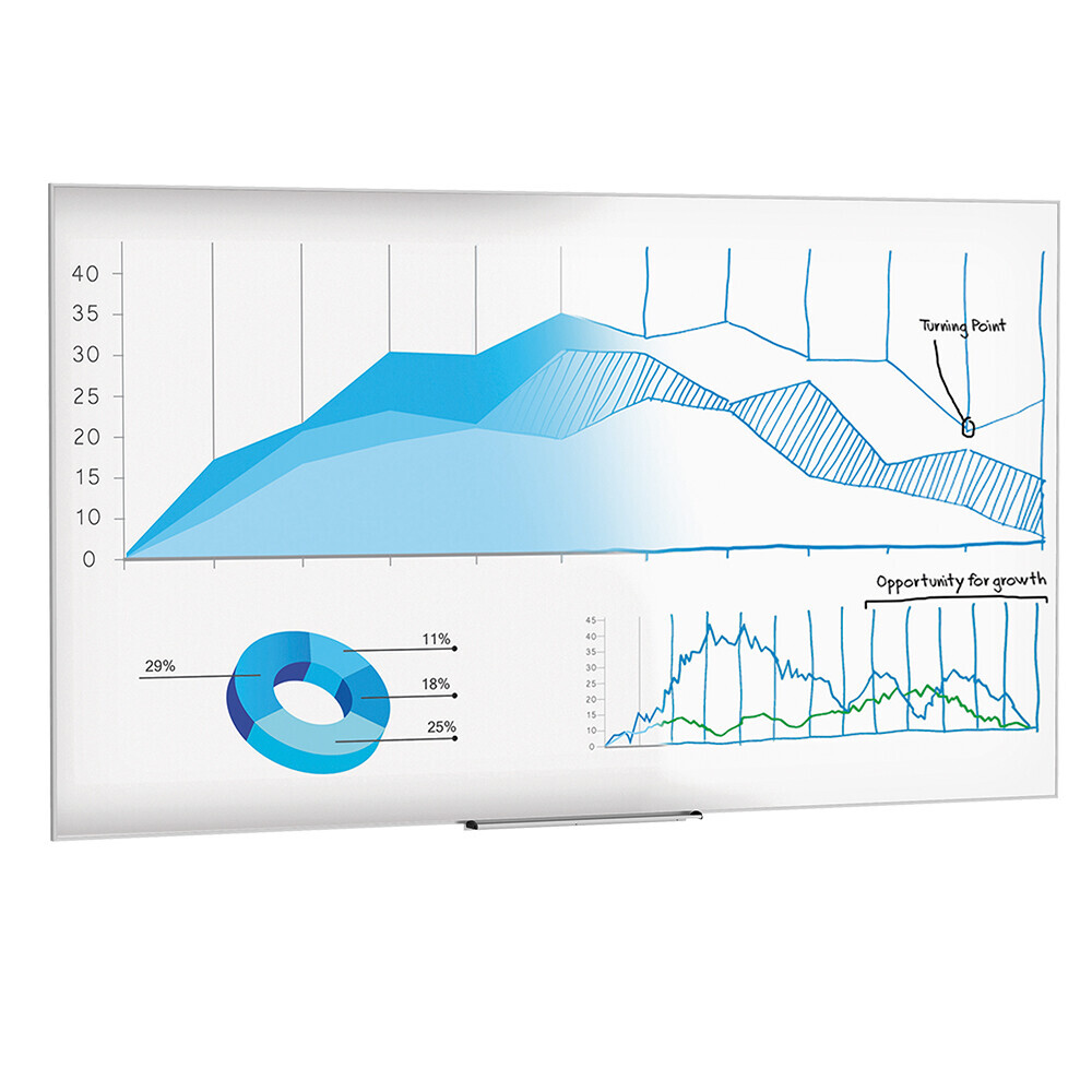 Vorschau: Projecta Dry Erase Screen, 217 x 137 cm, 16:10, magnetic