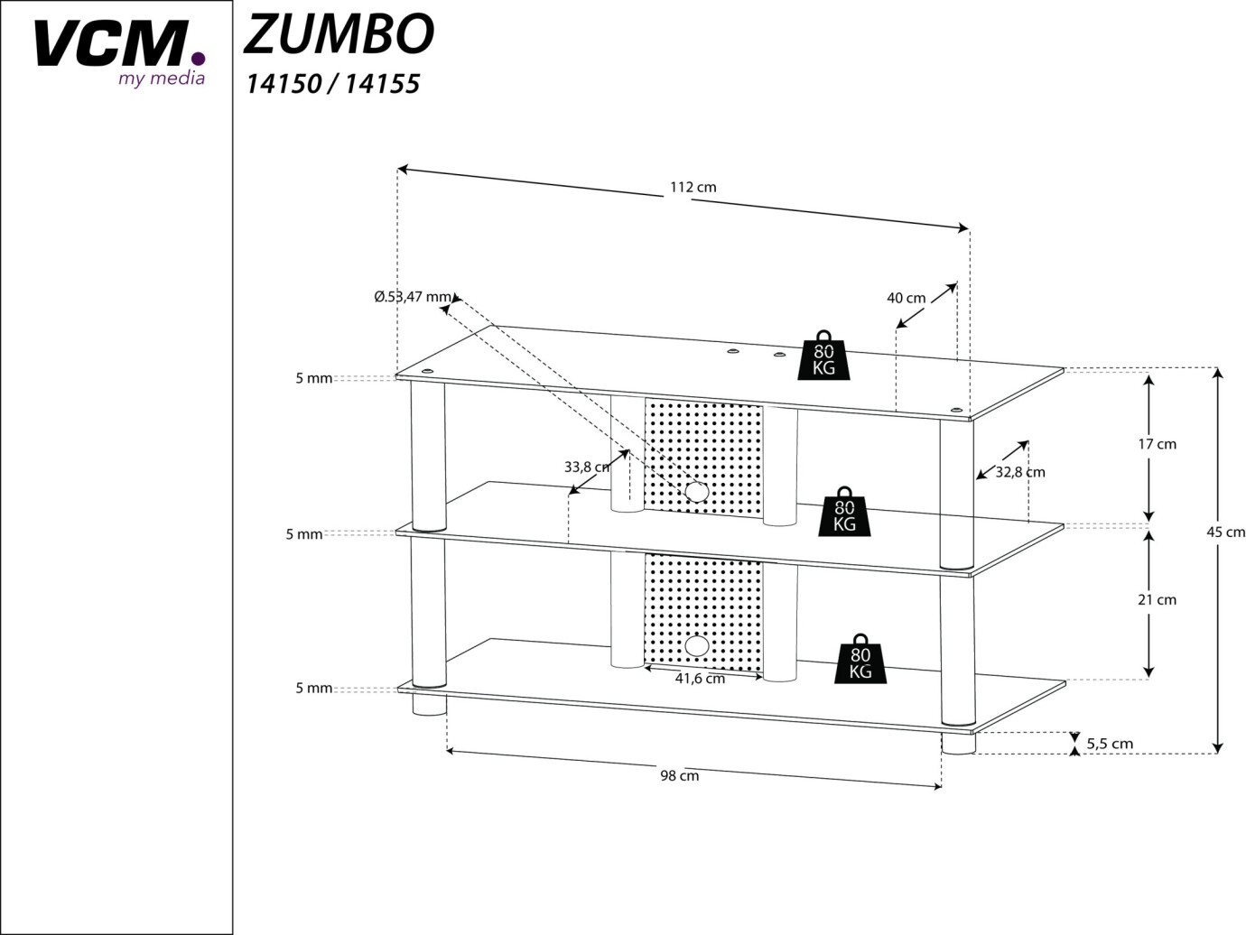 Vorschau: VCM "Zumbo 110 Schwarzglas"