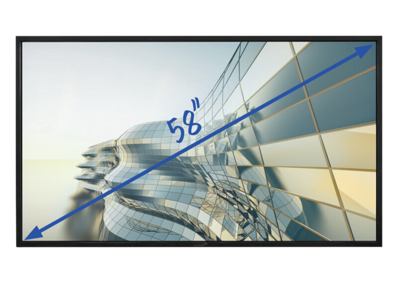 Vorschau: Legamaster e-Screen STX-5800, schwarz 58" Display, Full-HD Auflösung