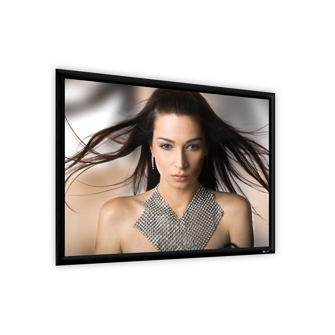 Vorschau: DELUXX Professional Rahmenleinwand Mattweiß Vision - 16:10 - 300x187 cm - 140''