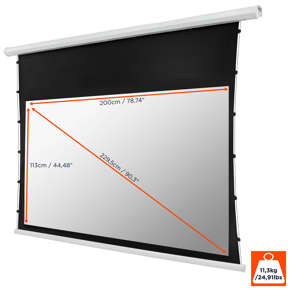 Vorschau: celexon basic line Motor Tension Leinwand 200 x 113 cm