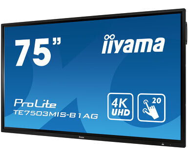 iiyama PROLITE TE7503MIS-B1AG 75''' LCD Touch-Display mit 4K UHD Auflösung