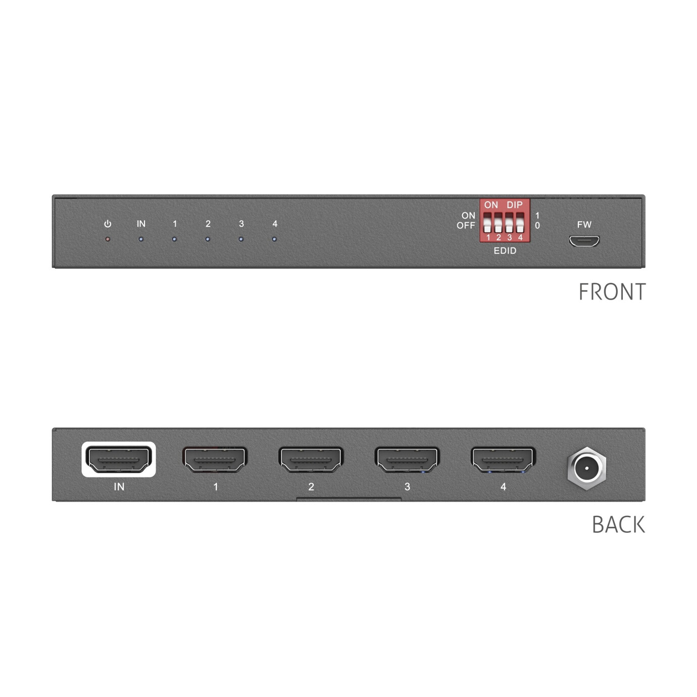 Vorschau: Purelink OneAV 4K HDMI Verteiler / Downscaler mit 4 Ausgängen