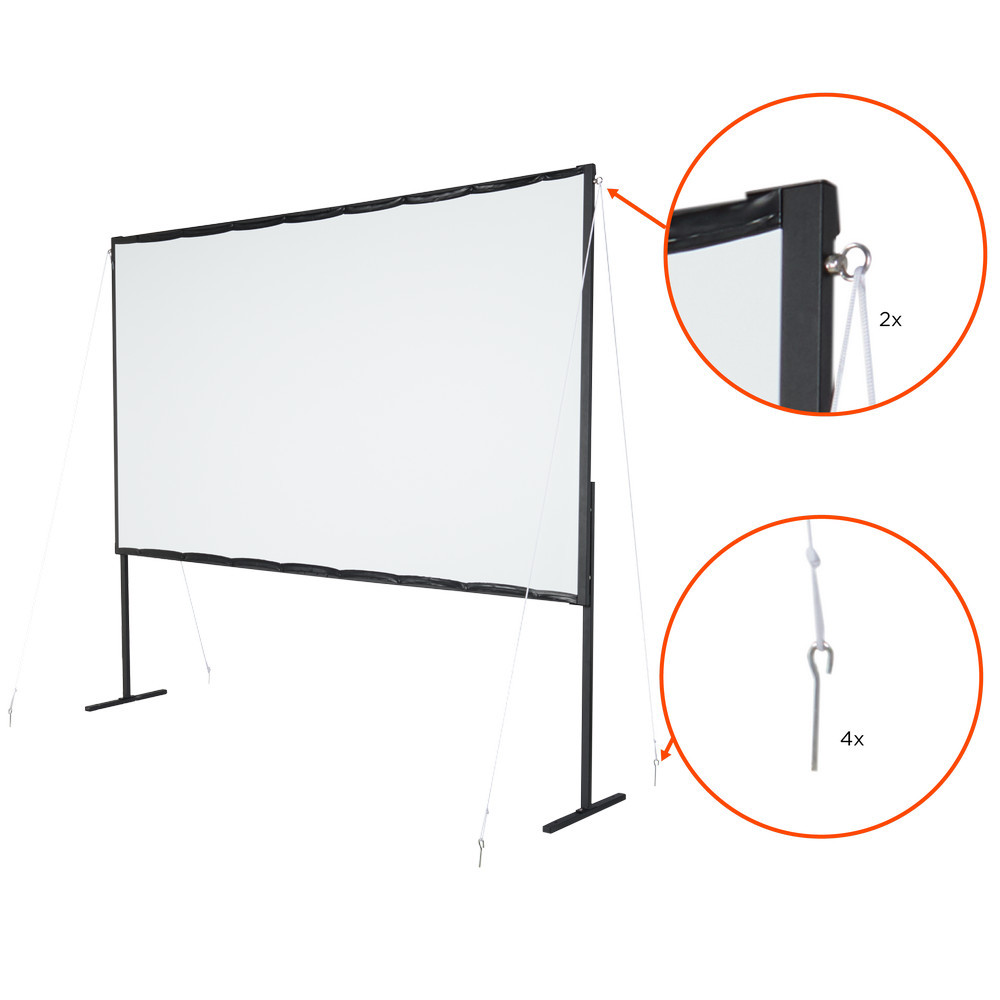 Vorschau: celexon basic line Faltrahmenleinwand 177 x 99 cm 80"