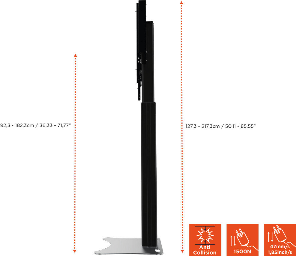 Vorschau: celexon Expert elektrisch höhenverstellbarer Display-Ständer Adjust-4286PB - 90cm