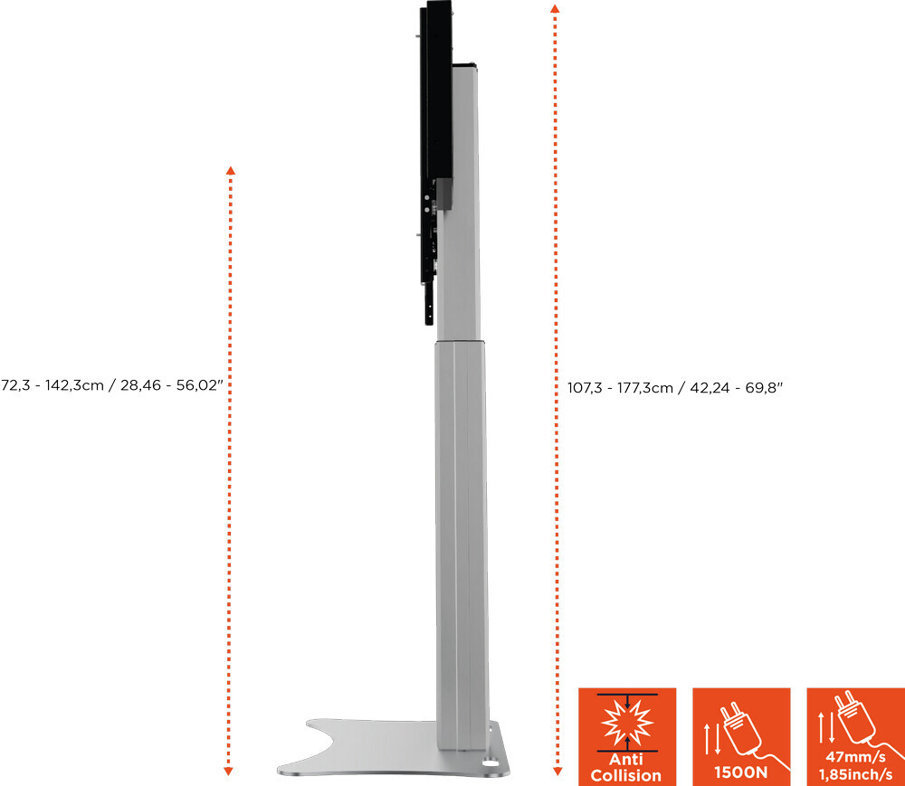 Vorschau: celexon Expert elektrisch höhenverstellbarer Display-Ständer Adjust-4286PS - 70cm