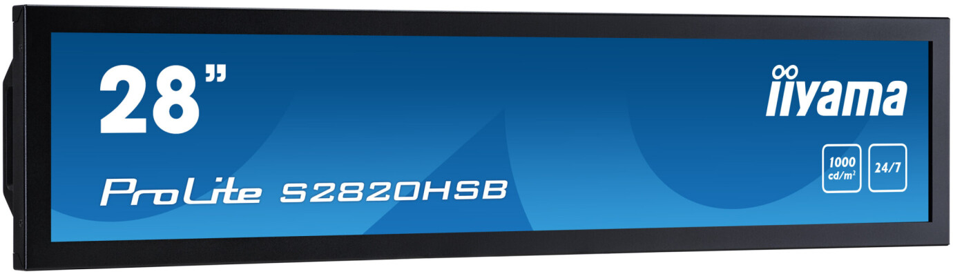 iiyama PROLITE S2820HSB-B1 28'' Stretch-Digital-Signage Display mit Full HD Auflösung