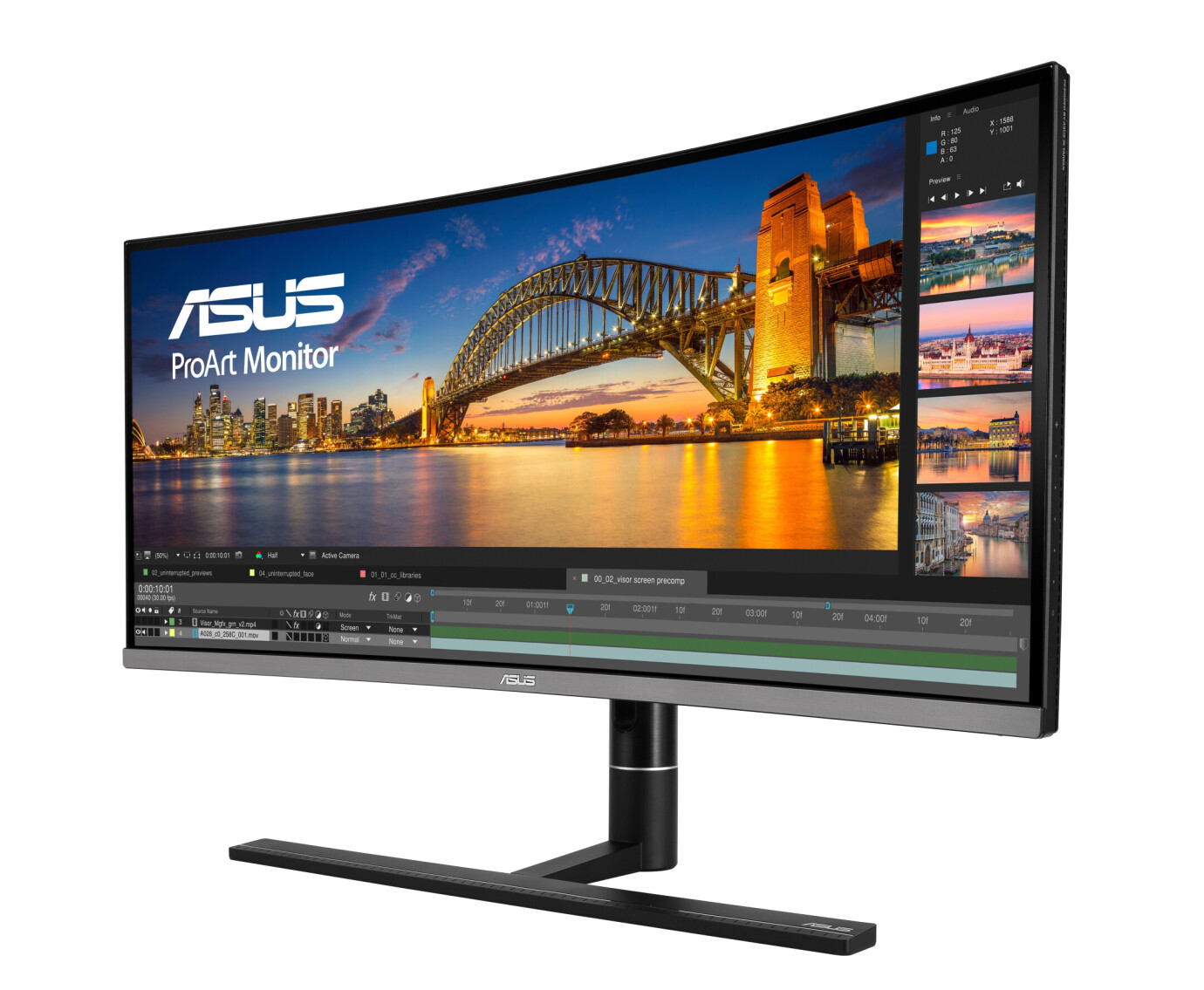 Vorschau: Asus PA34VC ProArt 34'' Curved-Monitor mit 5ms und UWQHD Auflösung