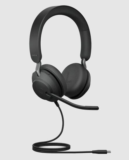 Vorschau: Jabra Evolve2 40 - Schnurgebundenes Stereo Headset mit USB-C für UC