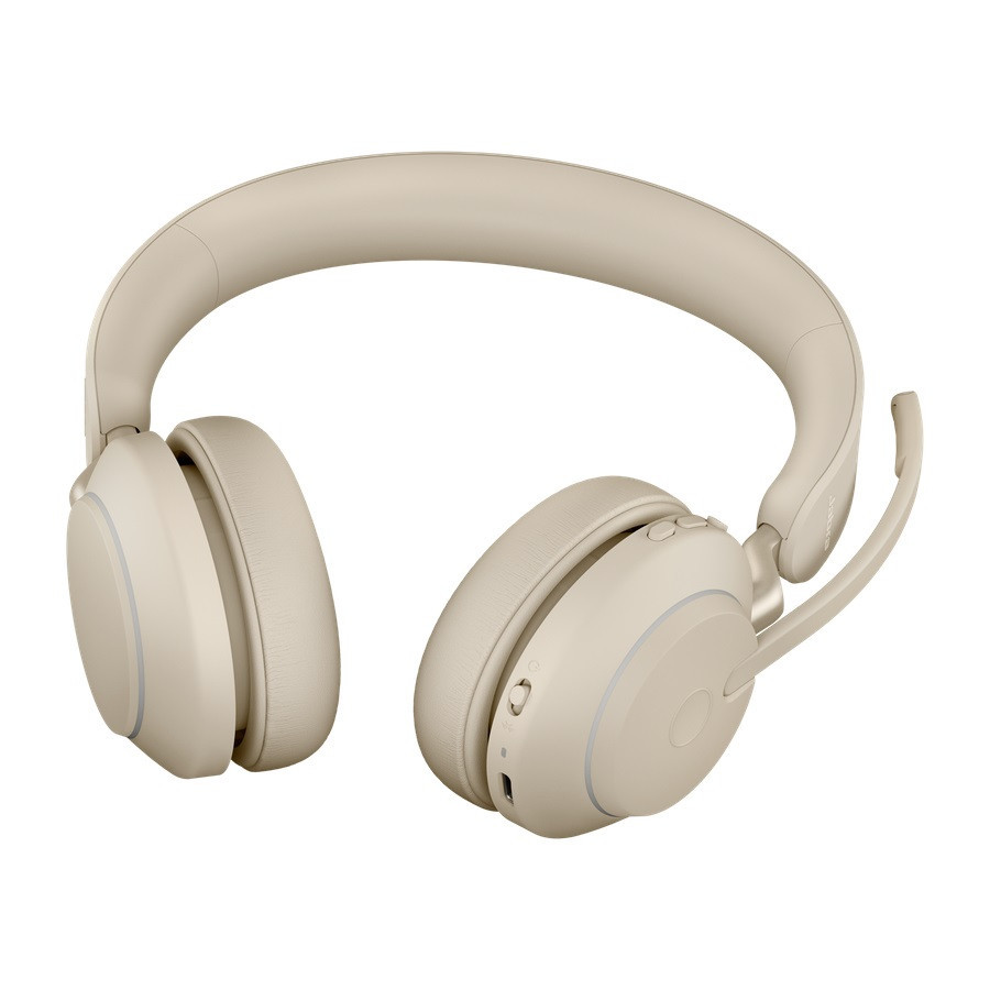 Vorschau: Jabra Evolve2 65 USB-C MS Stereo Headset für Microsoft Teams, beige