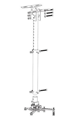 Vorschau: Optoma OCM815W Universal-Deckenhalterung - weiß - Demo