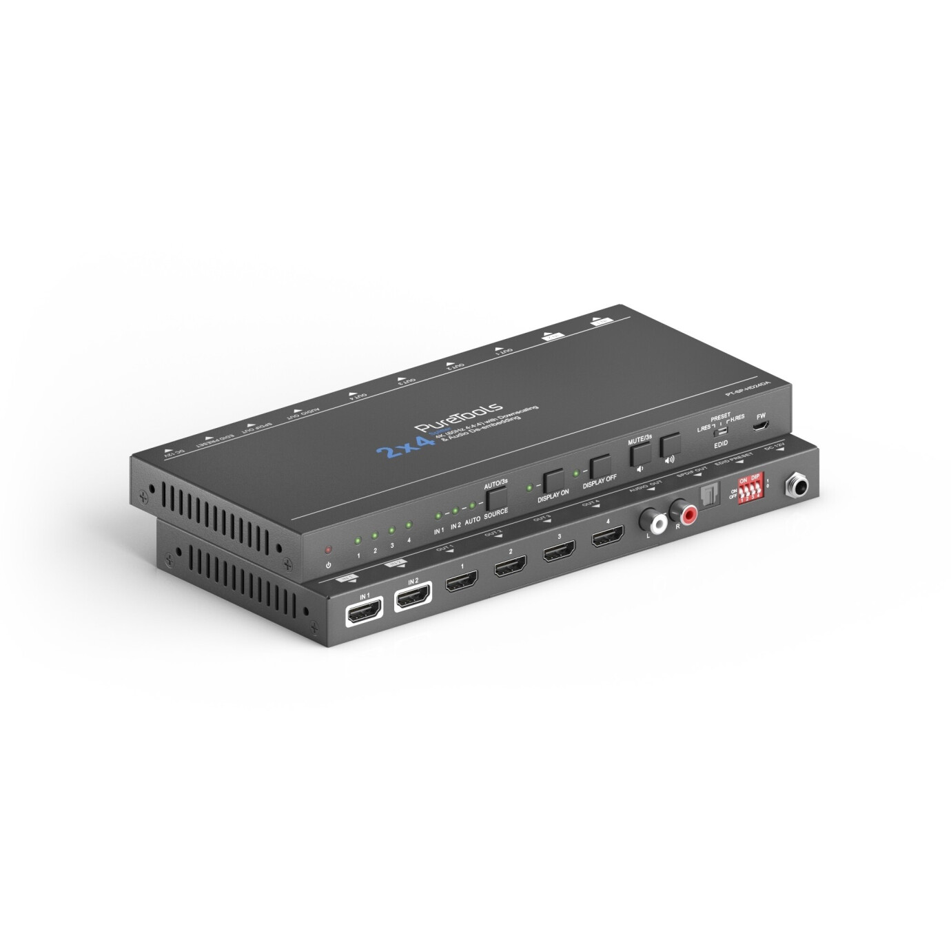 Vorschau: Purelink HDMI Splitter - 4K, 18Gbps, mit Scaler und Audioauskopplung