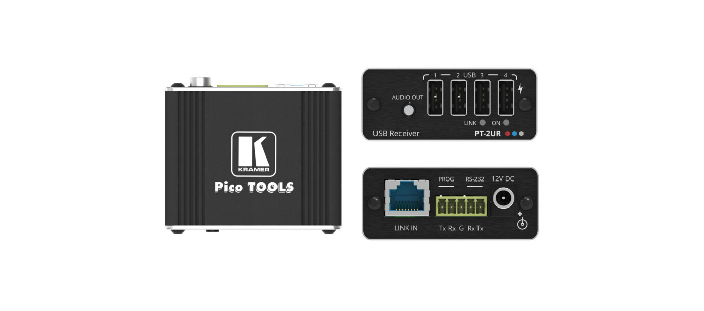 Vorschau: Kramer WP-2UT/R-KIT/US-D(W) USB 2.0 PoC Wall-Plate Extender Kit