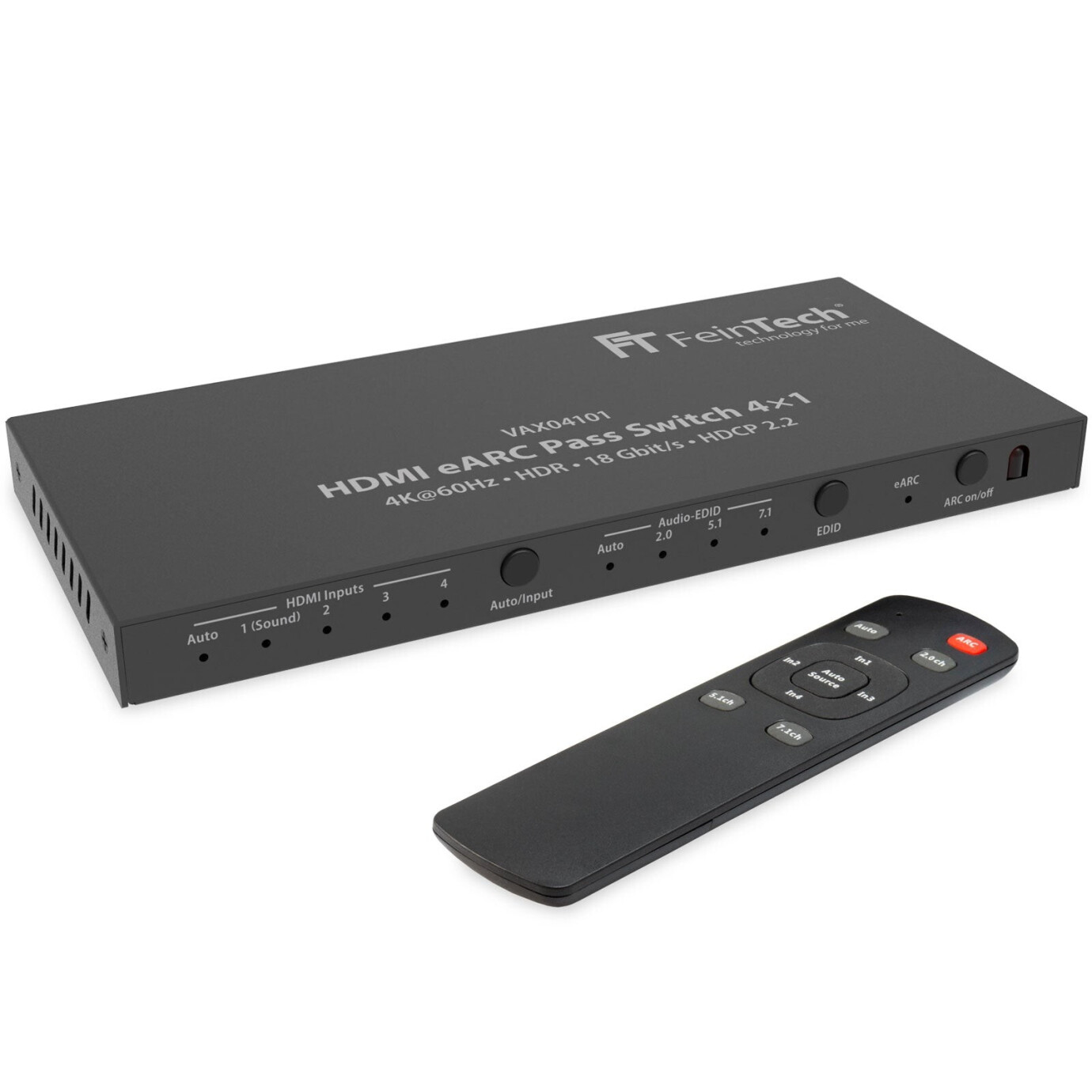 Vorschau: FeinTech VAX04101 HDMI eARC Pass Switch 4×1