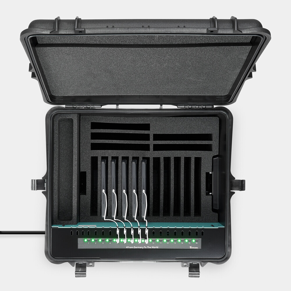 Vorschau: Formcase TransformerCase T16MC Pro für bis zu 16 Tablets via USB-A oder USB-C (nur Laden)