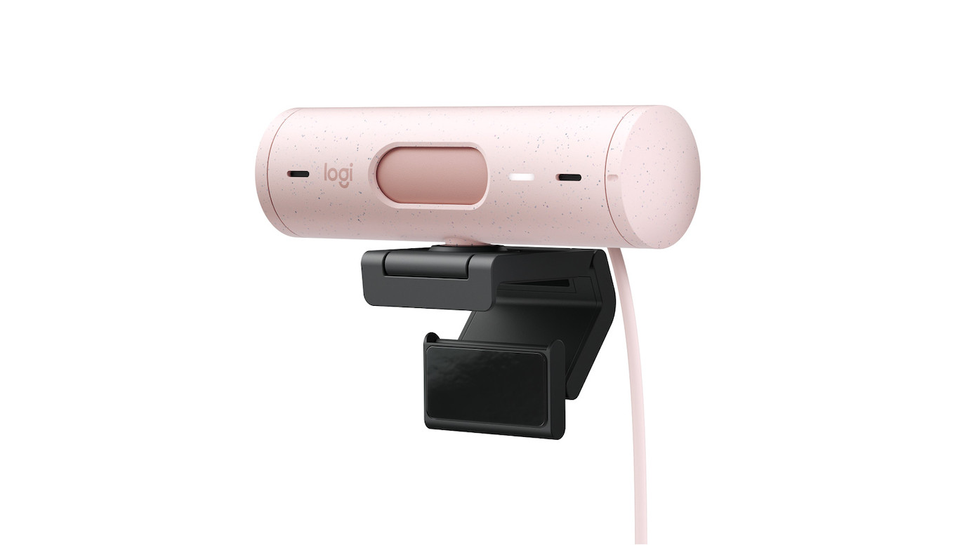 Vorschau: Logitech Brio 500 Full-HD Webam - 1080p, 30fps, FoV 90°, USB-C, Autofokus - Rose