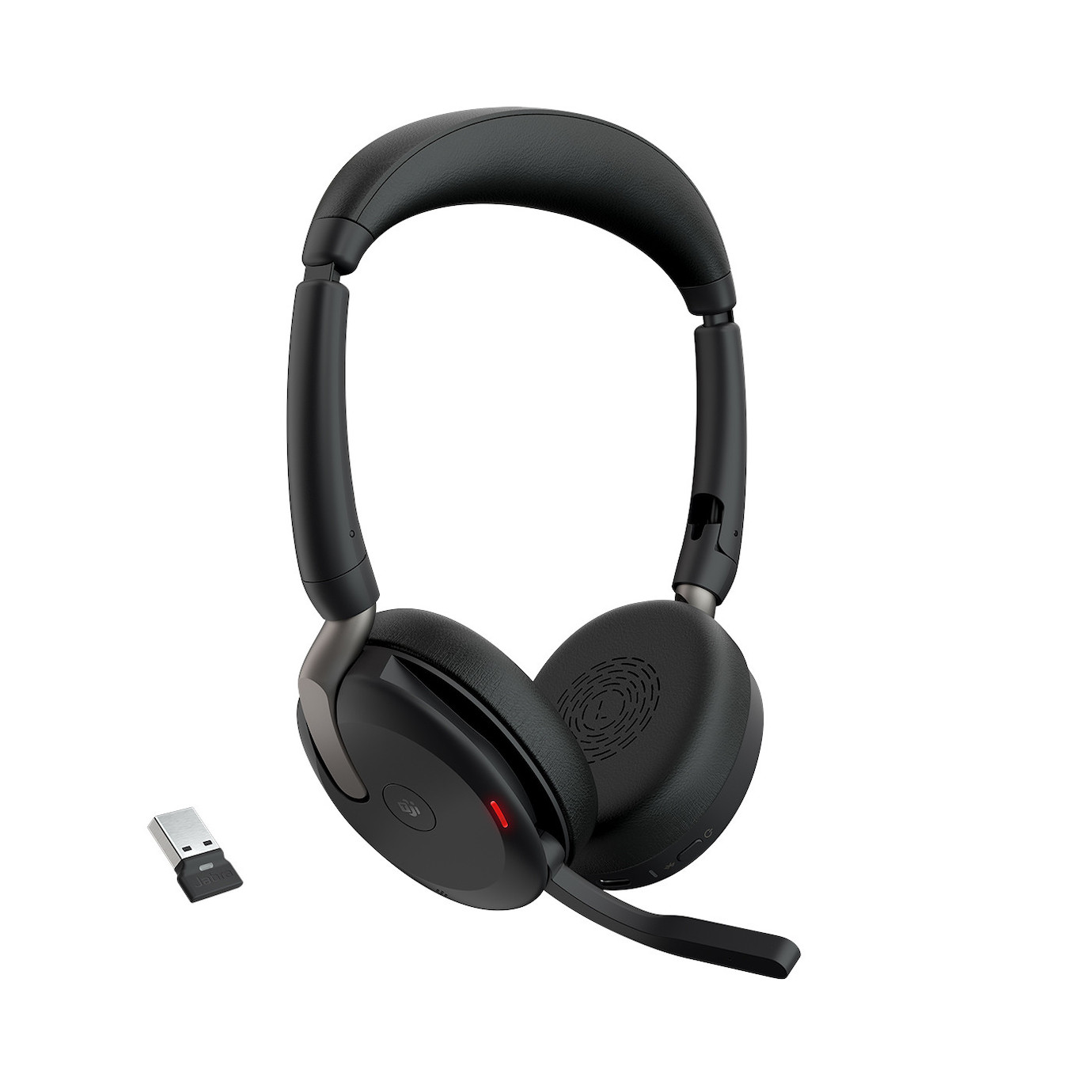 Vorschau: Jabra Evolve2 65 Flex Link380a UC Stereo – schnurloses Stereo Headset mit USB-A - zertifiziert für