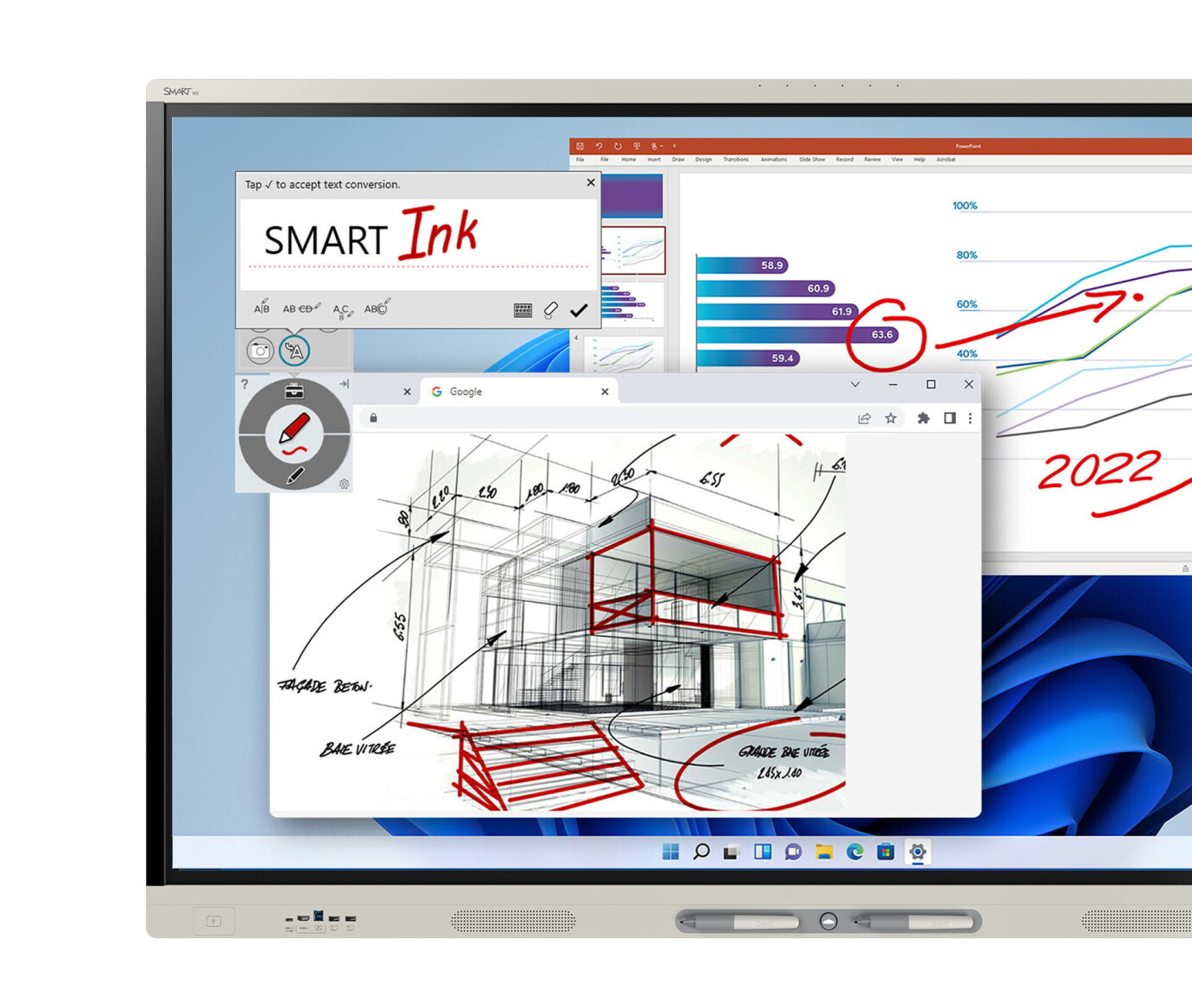 Vorschau: SMART Board MX275-V4-PW interaktives Display mit iQ