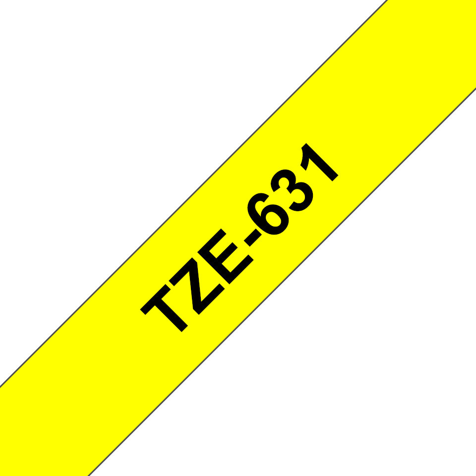 Vorschau: Brother TZe-631 Schriftband schwarz/gelb 12mm/8m