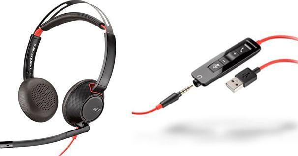 Vorschau: Poly Blackwire 5220 - Schnurgebundenes Stereo-Headset mit USB-A