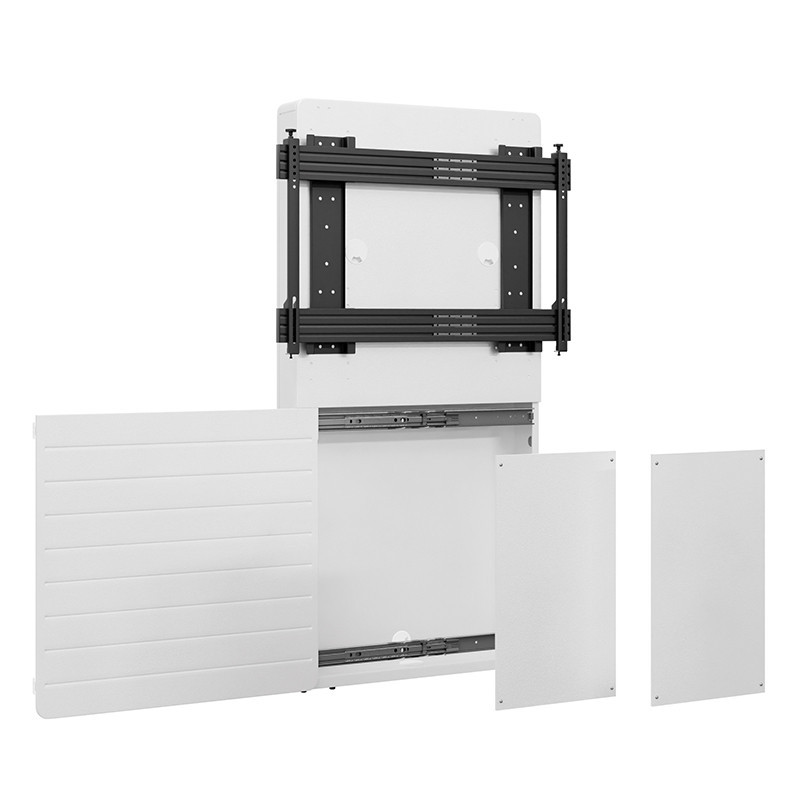Vorschau: Hagor Medienstele Boden-Wand-Montage - Version breiter Korpus - passend für Cisco WebEx Board Pro 55