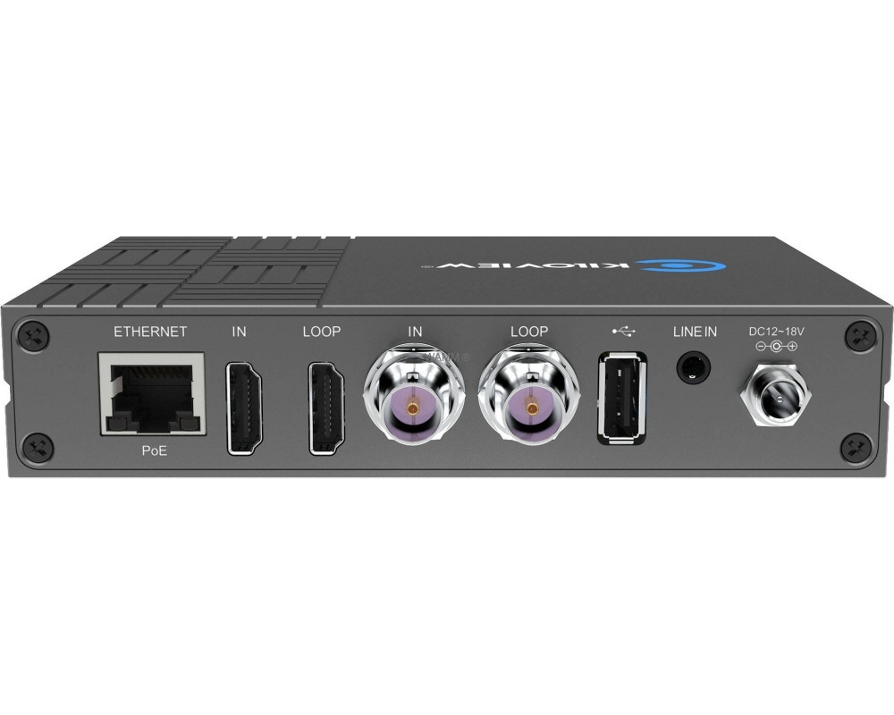 Vorschau: Kiloview E3 Dual-Channel 4K HDMI & 3G-SDI HEVC Video Encoder