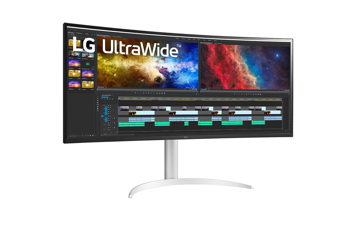 Vorschau: LG 38BQ85C-W 38" 21:9 Business Curved UltraWide™ QHD+ (3.840 x 1.600) IPS Monitor