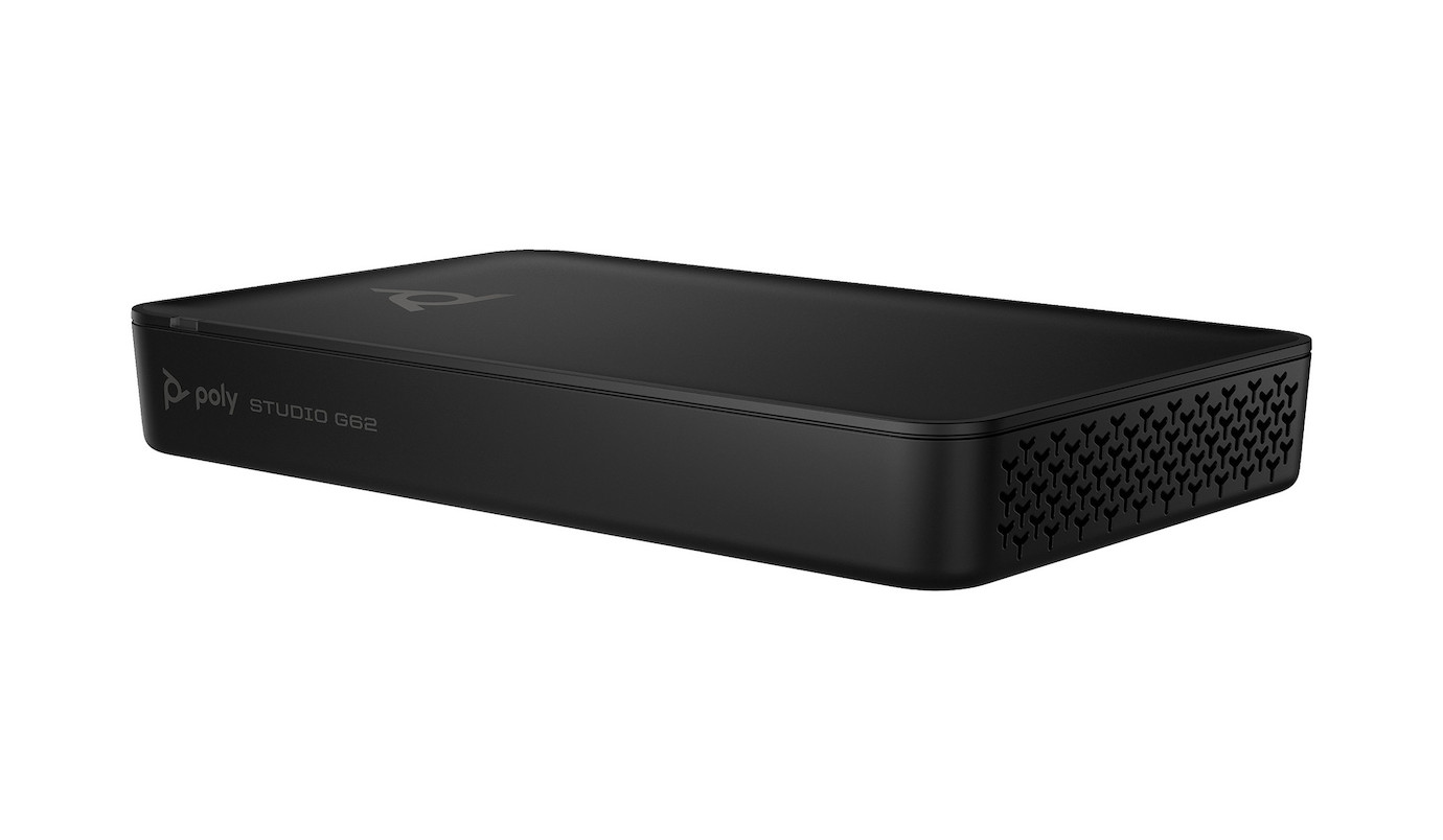 Vorschau: Poly Studio G62 Videokonferenzsystem mit Halterungsplatten-Kit und PoE+ Adapter (ohne Netzkabel und