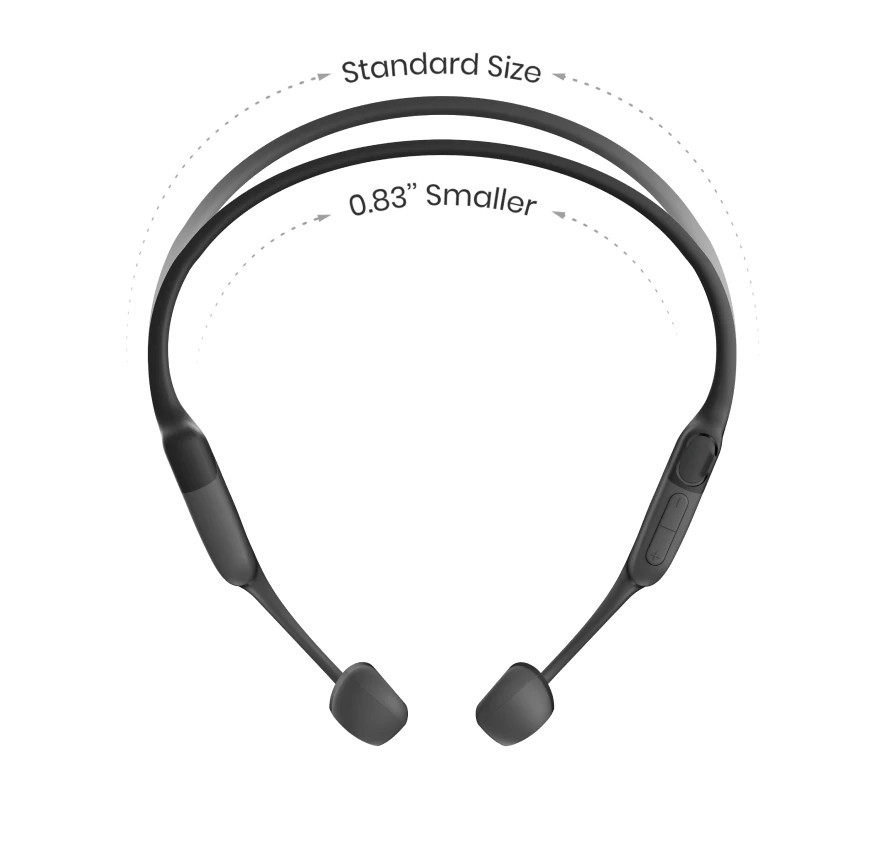 Vorschau: SHOKZ OpenRun Open-Ear Bluetooth Kopfhörer für Sportfans mit 8 Stunden Wiedergabezeit | Größe: Mini