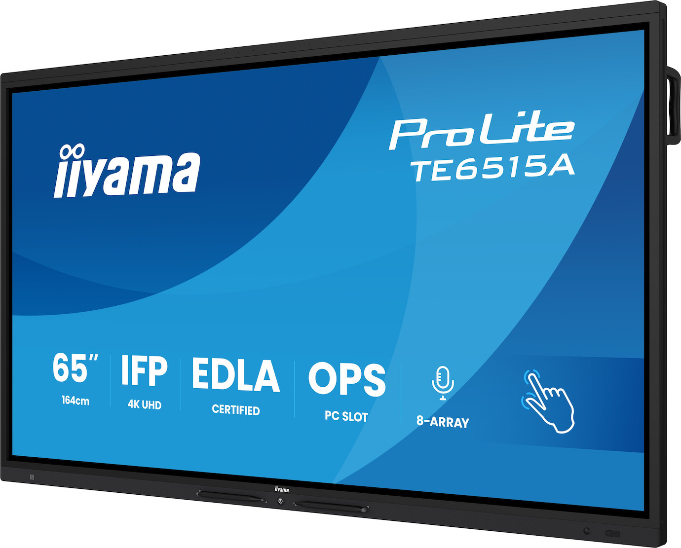 Vorschau: iiyama ProLite TE6515A-B1AG 65" 4K UHD Google EDLA-zertifiziertes interaktives Display