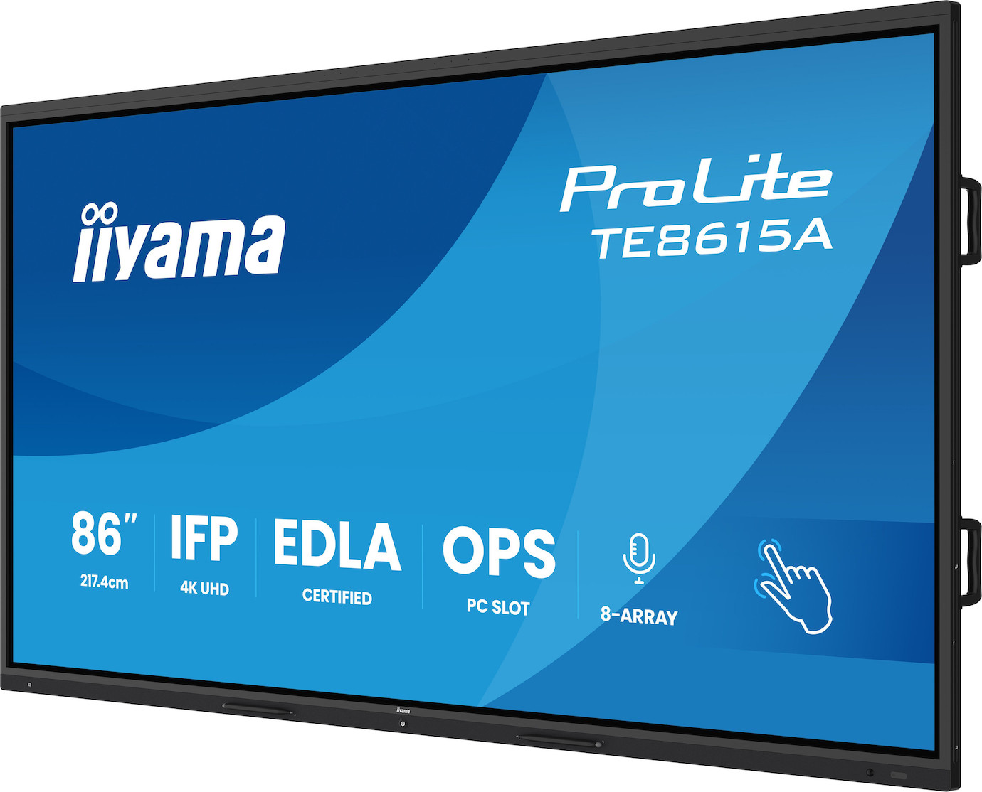 Vorschau: iiyama ProLite TE8615A-B1AG 86" 4K UHD Google EDLA-zertifiziertes interaktives Display