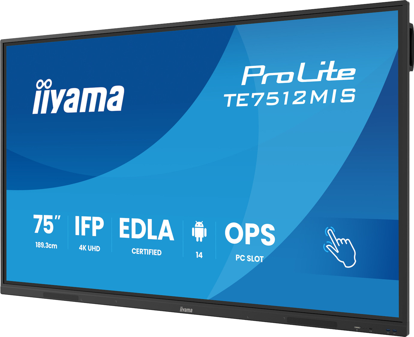 Vorschau: iiyama ProLite TE7512MIS-B4AG Interaktiver 75" 4K UHD Touchscreen für eine interaktive Zusammenarbei
