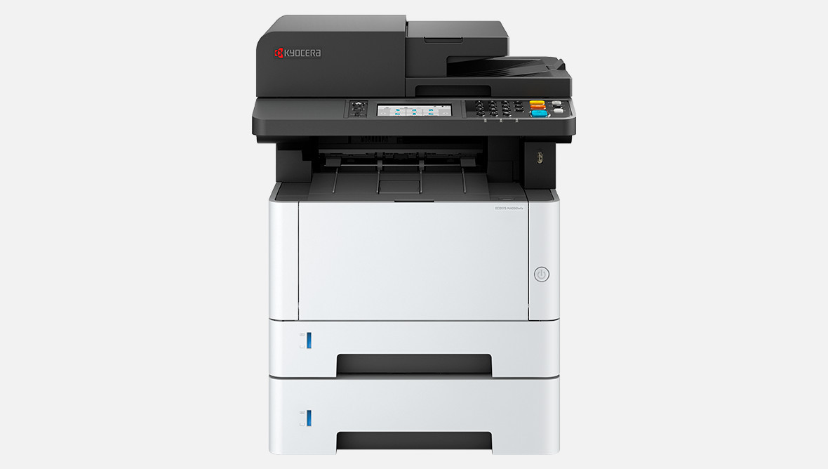 Vorschau: Kyocera ECOSYS MA3500wfx s/w 4-1 Multifunktionssystem mit kabelloser Netzwerkverbindung für das Büro