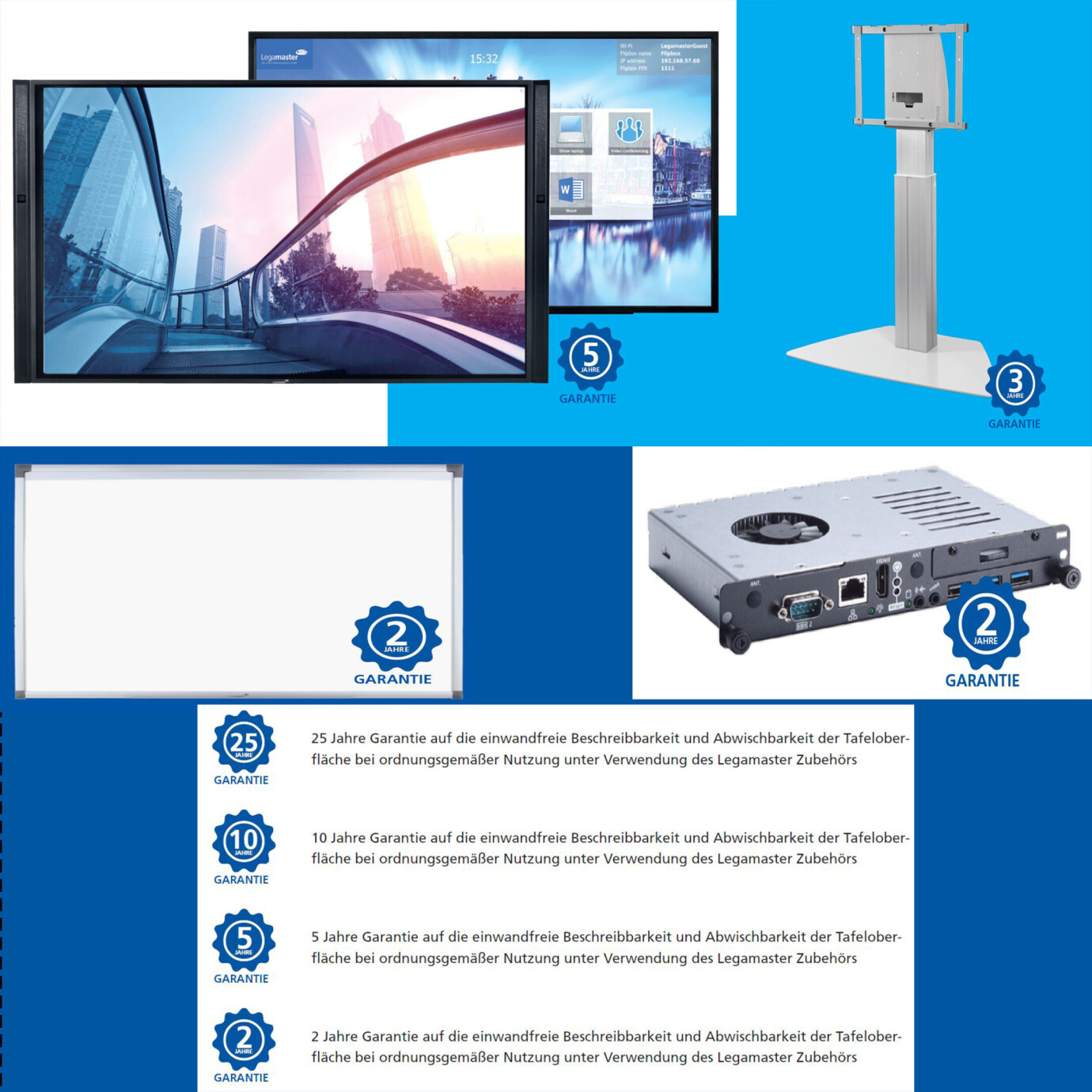 Vorschau: Legamaster Elektrisch höhenverstellbares Rollstativ XL für e-Screen PTX-9800UHD