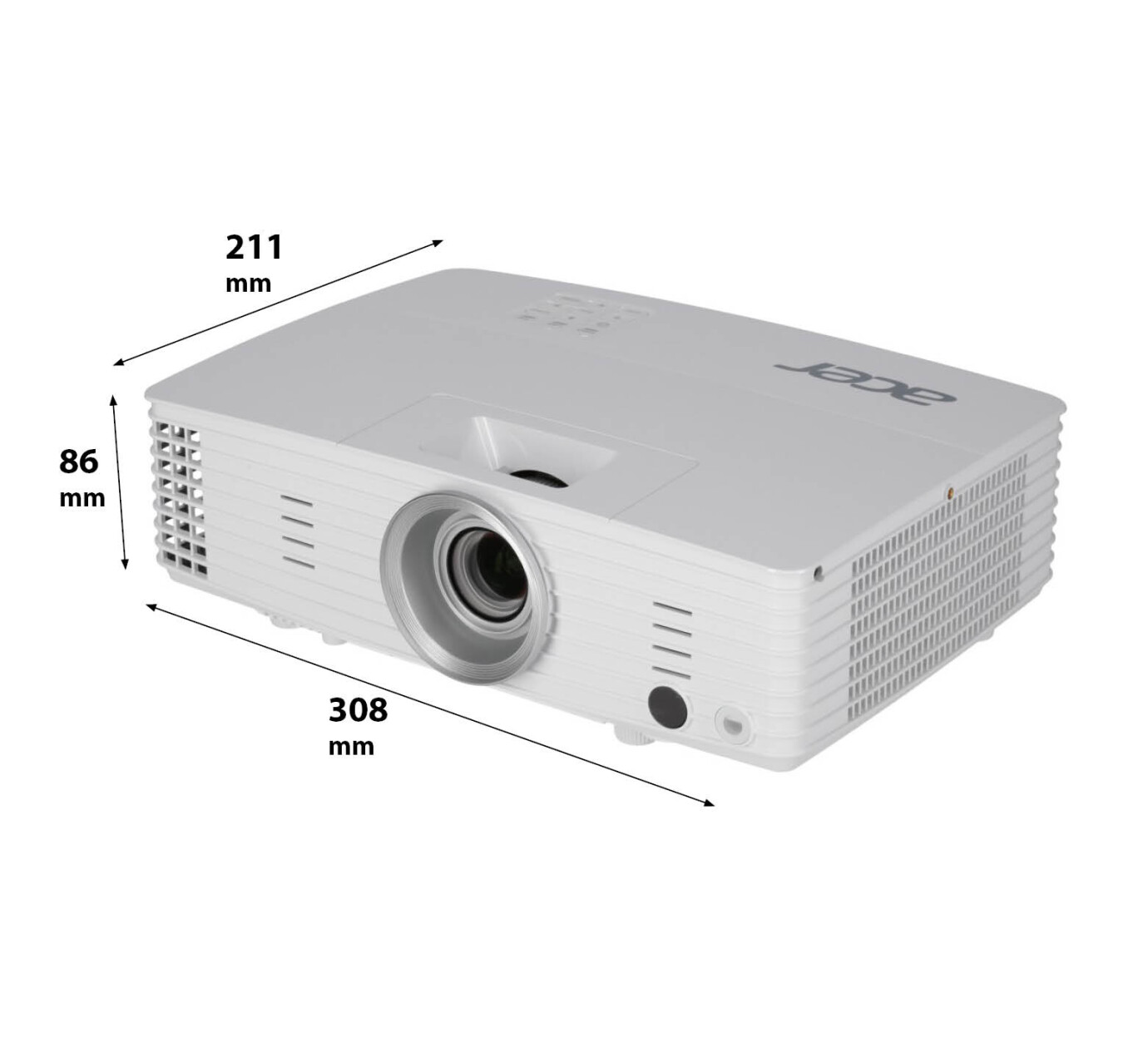 Full HD 1920 x 1080, 3400 ANSI Lumen, 20000:1 Acer H6518BD DLP Projektor 