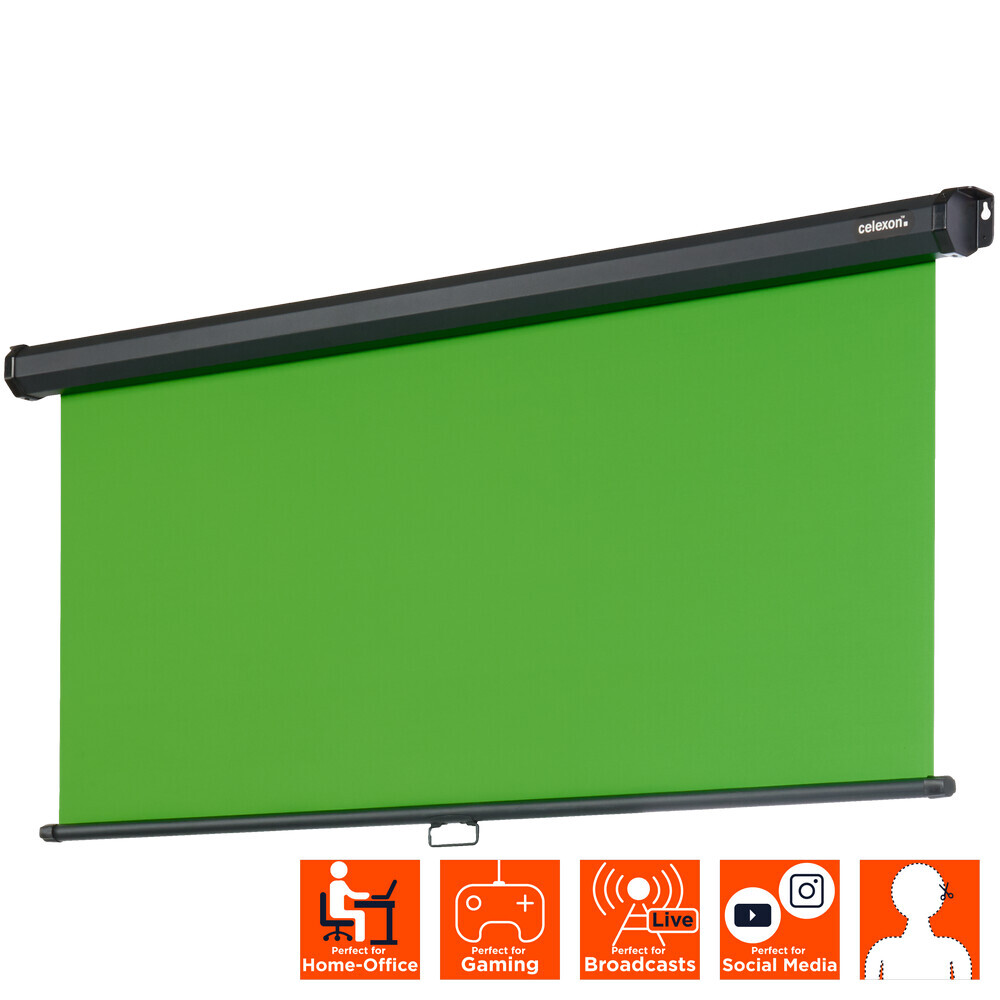 celexon 109" Rollo Chroma Key Green Screen 200 x 190cm