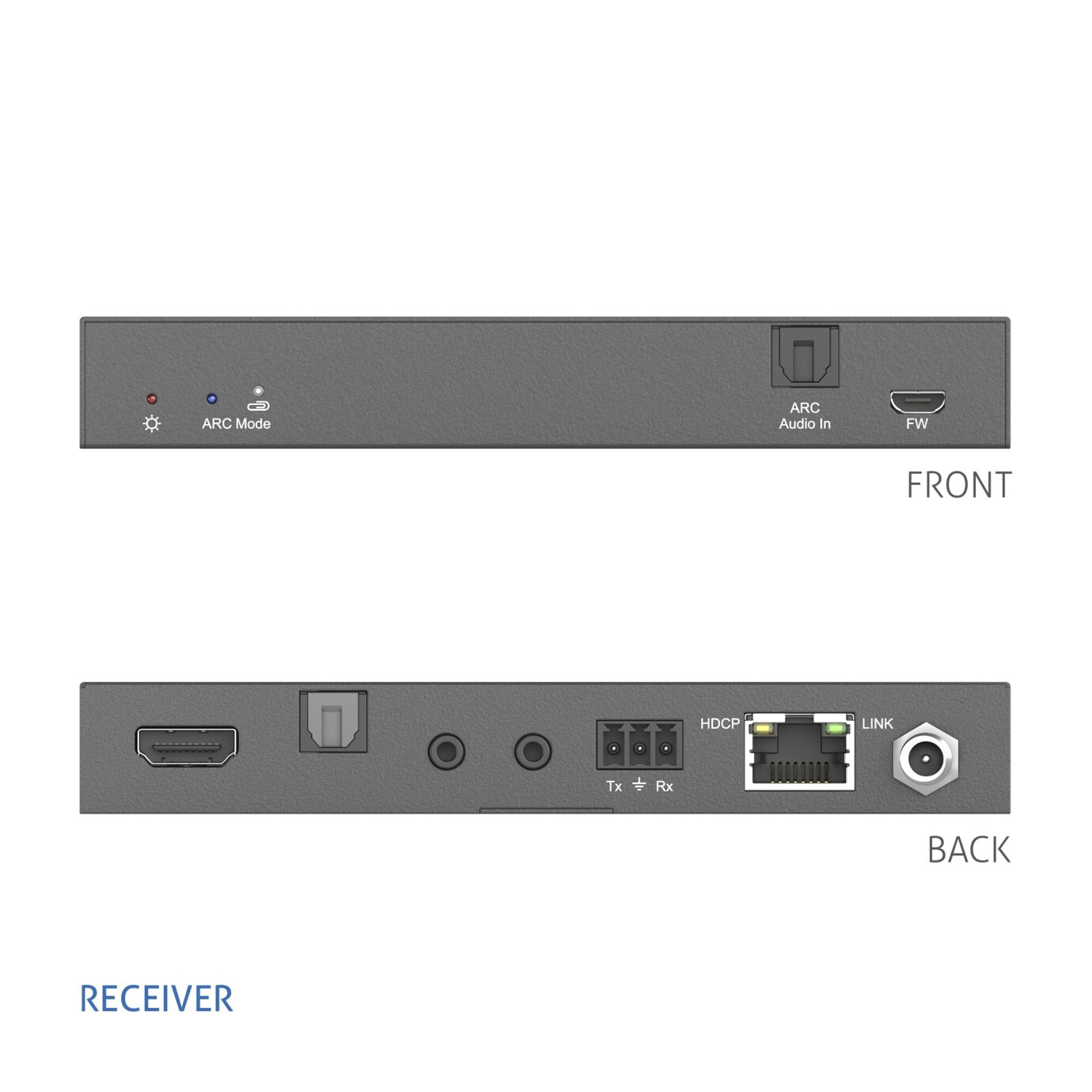 Vorschau: PureTools 4K 18Gpbs HDMI HDBaseT Extender mit VLC Technologie, ARC und Scaling